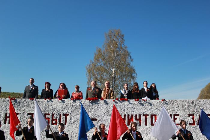 В МО Русско-Высоцкое сельское поселение прошли шествие и митинг, посвященные Дню Победы.